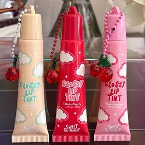 🆕💋 ULTA GLOSSY LIP TINT “SWEET & SHIMMER” 3-PIECE COLLECTION. BRAND NEW!